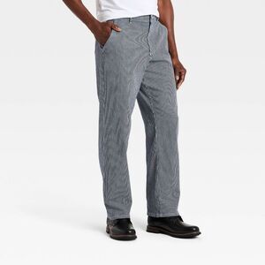Goodfellow & Co - Men's Straight Fit Striped Pants - Goodfellow & Co Gray